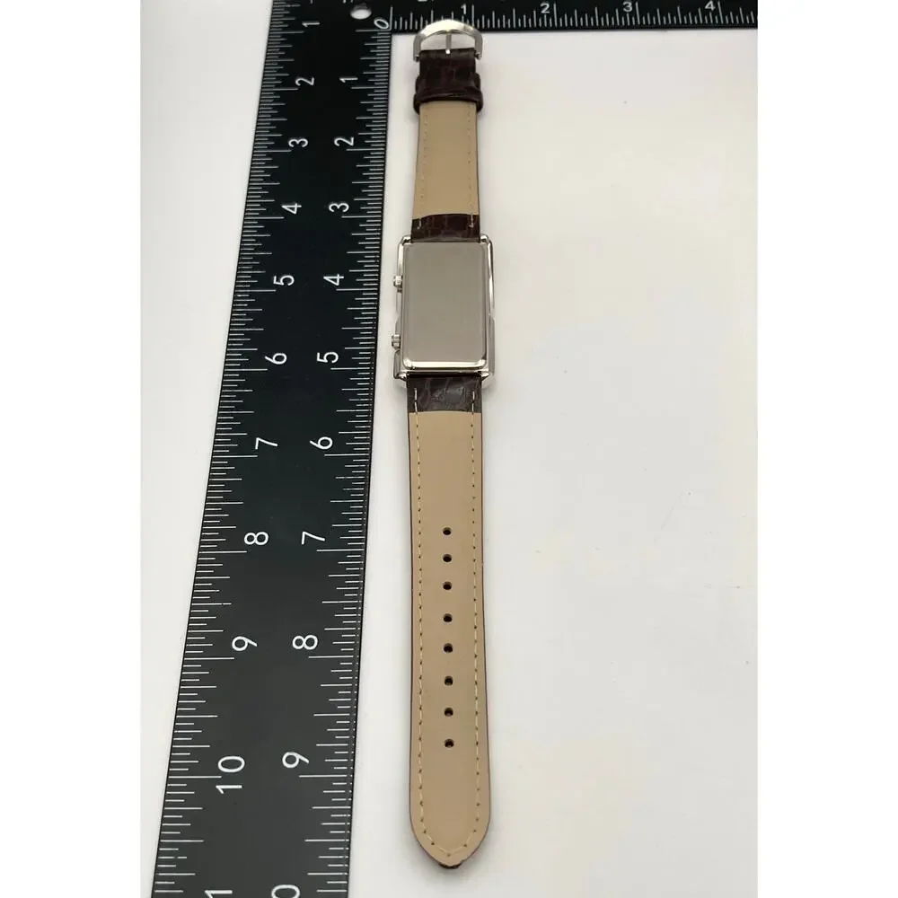 Dual Time PIMSLEUR Men's Watch 25mm - New Batteries - Adjustable Band - Picture 9 of 11